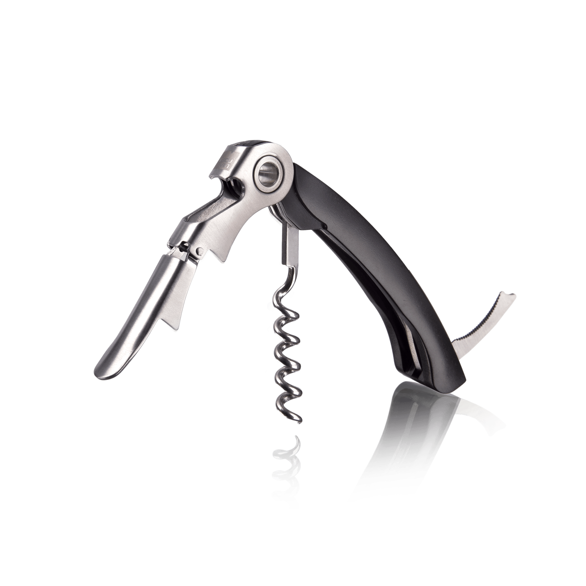 Vacu Vin Double Hinged Corkscrew - Black
