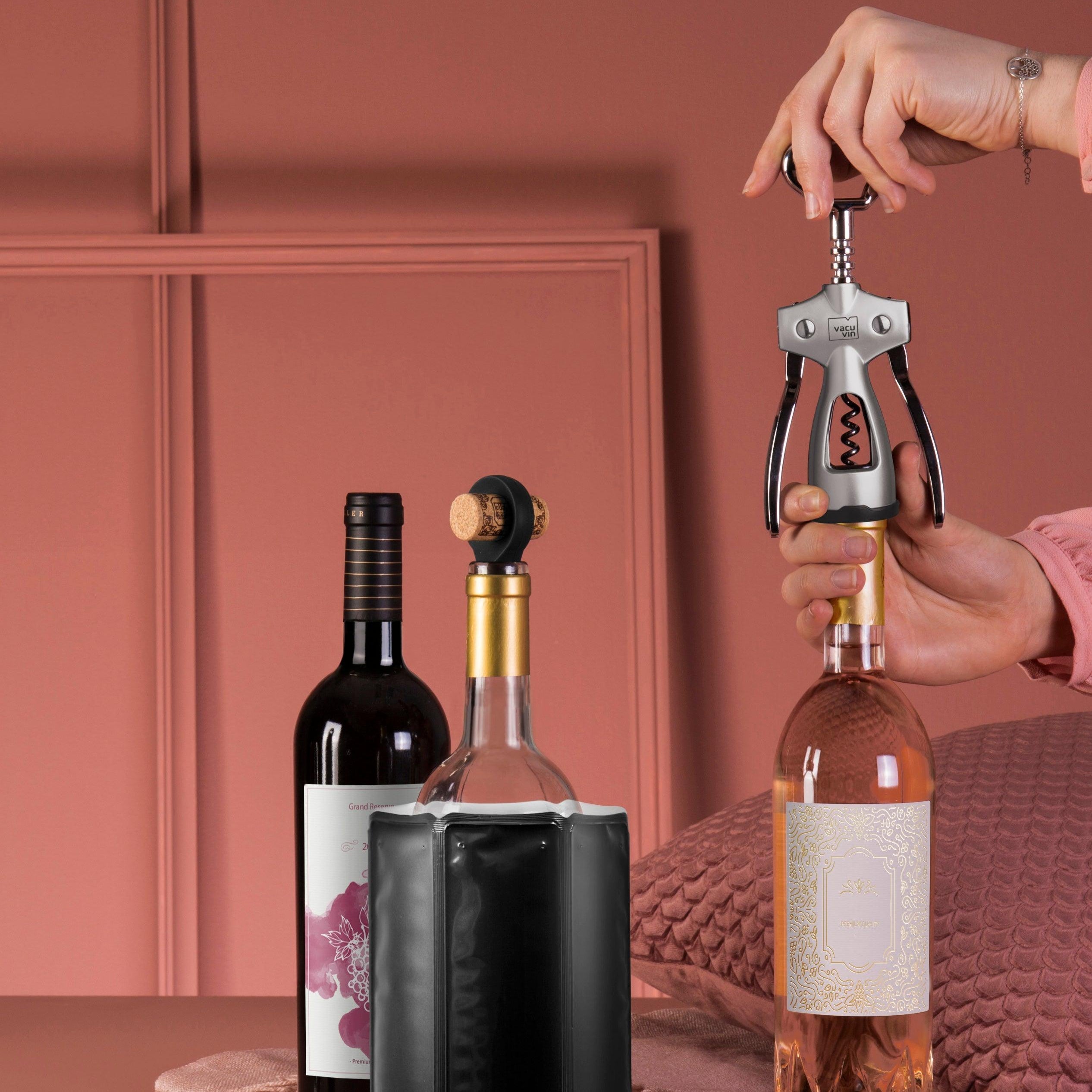 Vacu Vin Winged Corkscrew - Silver